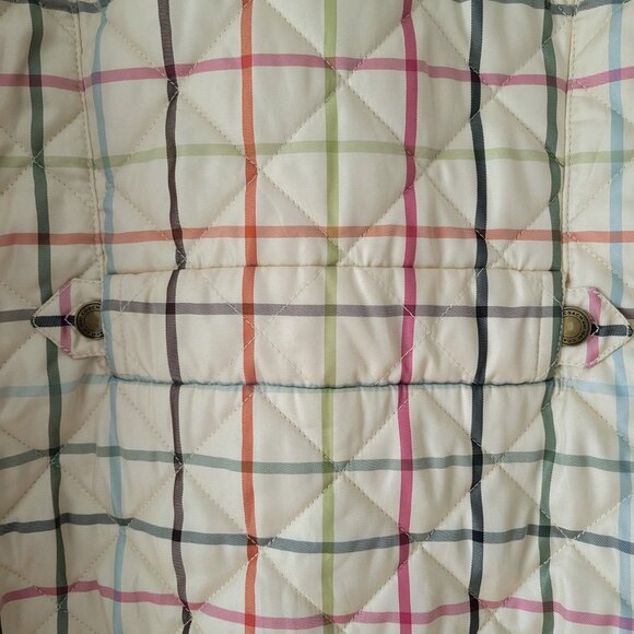 Vintage Y2K Coach Plaid Quilted Jacket lake new, selling for $120. Size L - Picture 5 of 8